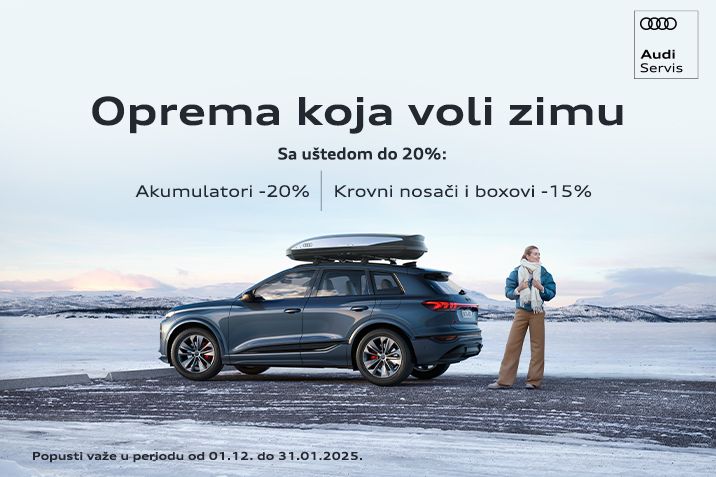 P Iskoristite posebne pogodnosti i opremite svoje vozilo Originalnim krovnim nosačima, krovnim boxovima i akumulatorima. 15% popusta na krovne nosače i boxove - idealno za udobna i sigurna putovanja. 20% popusta na originalne akumulatore - pouzdanost koja traje.